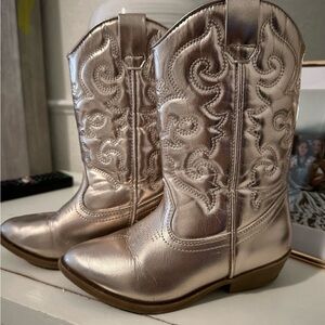 Silver Girls Boots